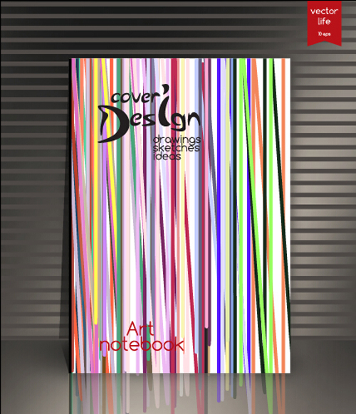抽象的なスタイル botebook カバーデザインベクトル05 抽象的 スタイル カバー botebook   