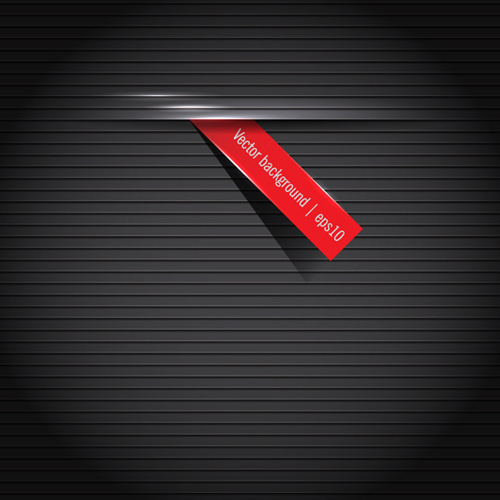 Fond noir et vecteur d’étiquette rouge rouge fond noir étiquette   