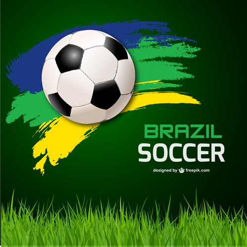Brasilien Fußball-Weltcup-Vektorhintergrund 01 WM Welt Fußball cup Brasilien   