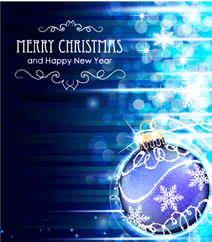 Traumblaue Weihnachten mit neuem Jahr glänzenden Hintergrund Kunst 02 Weihnachten shiny Neujahr Hintergrund   