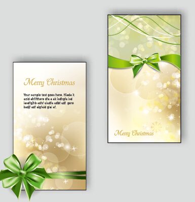Ornate Weihnachtsbogen-Grußkarten Vector 05 Weihnachten ornate Karten Bogen Begrüßung   