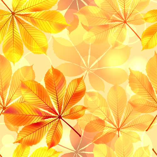 秋の太陽の葉シームレスパターンベクトル 紅葉 日光 パターンベクトル パターン シームレス   