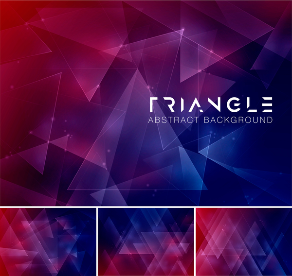 Vecteur abstrait de fond créatif de triangle 01 triangle Créatif Abstrait   