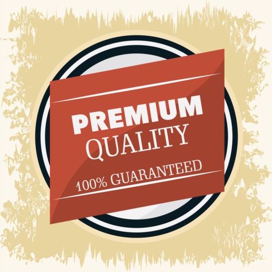 Vintage Premium et qualité vecteur d’étiquette 14 vintage qualité premium label   