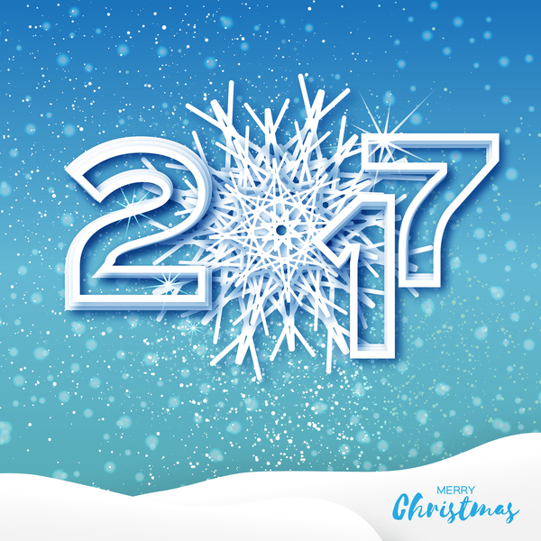 2017 Weihnachts-Grußkarten mit Papier geschnittenen Vektor Weihnachten Schnitt papier Karten Gruß 2017   