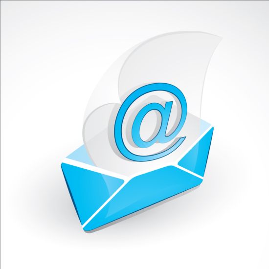 Vecteur créatif d’icône de courriel bleu icône email Créatif Bleu   
