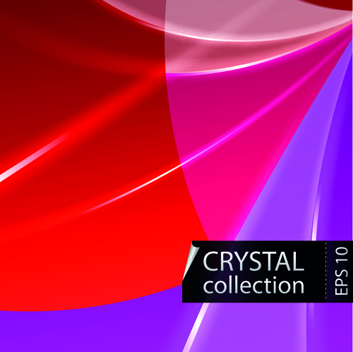 Triangle de cristal de couleur formes vecteur arrière-plan 02 triangle formes fond cristal couleur   