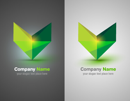 Logos de société abstraite colorée ensemble vecteur 06 logos logo Entreprise coloré Abstrait   