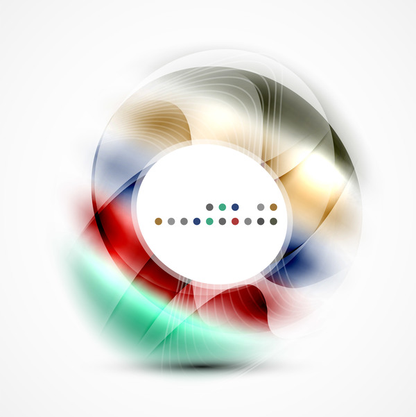 Cercle coloré avec l’art de fond d’abstarct vecteur 03 coloré cercle abstarct   