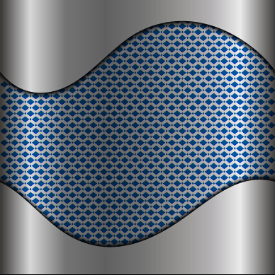 Dynamischer metallischer Wellenrückgrundes Vektor 02 Welle metallisch Hintergrund Dynamisch   