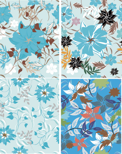 Fleur Vintage vecteur seamless pattern Set 10 sans soudure modèle fleur   