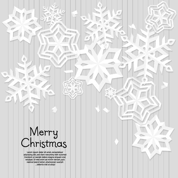 Papier Schneeflocke Weihnachtsvektormaterial Weihnachten Schneeflocke papier   