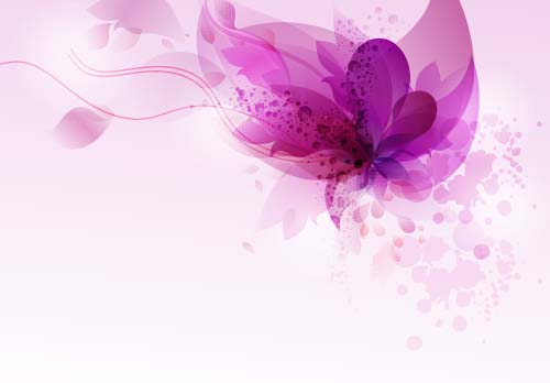 Purple florale Traumhintergrund Vektor 01 Traum lila Hintergrund floral   