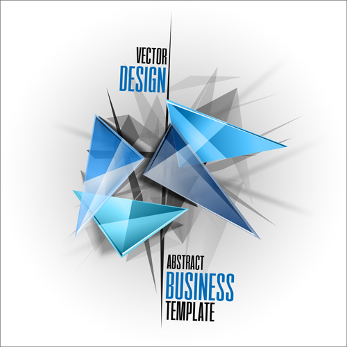 抽象三角形ビジネステンプレートベクター01 抽象的 三角形 ビジネス テンプレート   