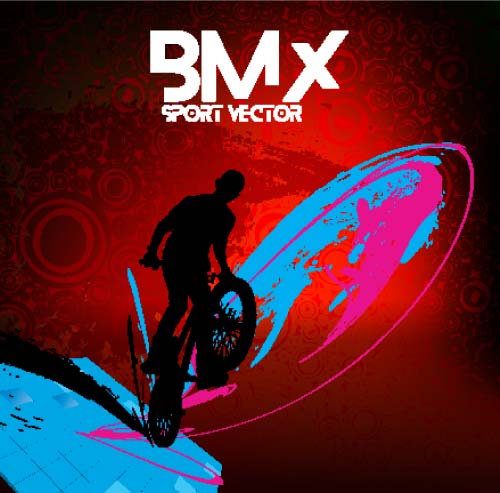 Vélo BMX fond vector design 10 vélo BMX   
