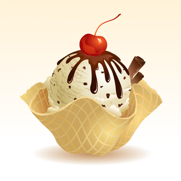Leckeres Schokoladen-Eis-Vektor 01 Schokolade Eis Delicious Creme   