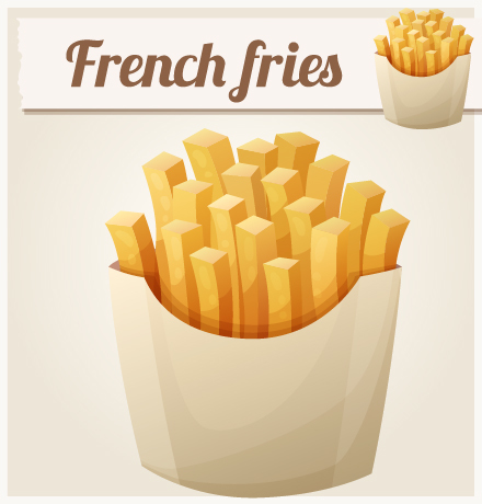 Illustration de vecteur de frites de Français 01 Frites   
