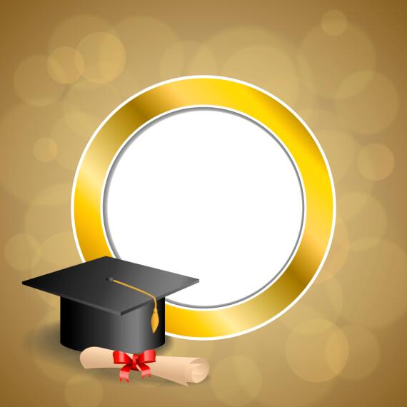 Casquette de graduation avec diplôme et fond Abstrait doré 08 or graduation fond diplôme casquette Abstrait   
