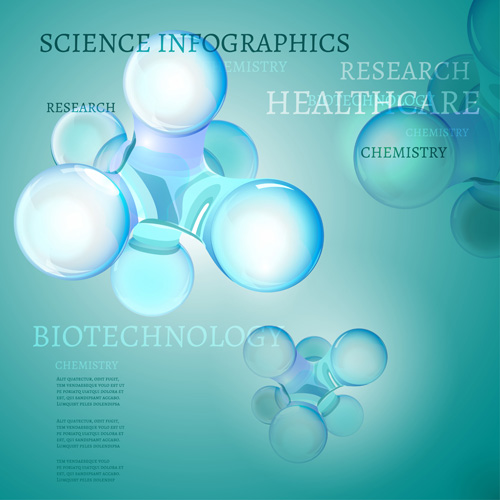 Science moderne infographies vector set 01 science modern infographies   