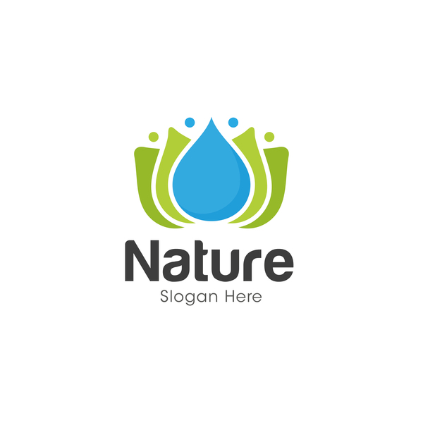 ネイチャーロゴデザインベクター02 自然 ロゴ   