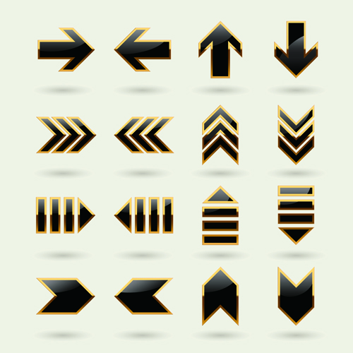 現代の矢印のセットデザインベクトル材料03 矢印 モダン   