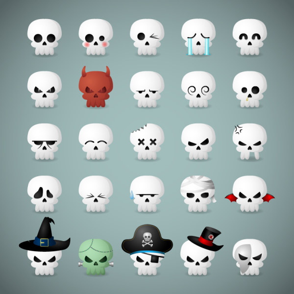 25 icônes genre drôle de crâne icônes drôle crane   