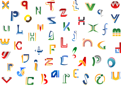 Vecteur abstrait de conception d’alphabet alphabet Abstrait   