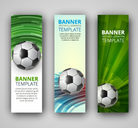 Abstrakte Fußball-Vektor-Bannergrafik football banner abstract   