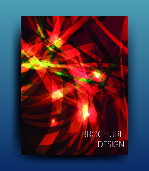 Abstrakte Lichtstrahlen decken Design-Vektor 03 rays cover abstract   