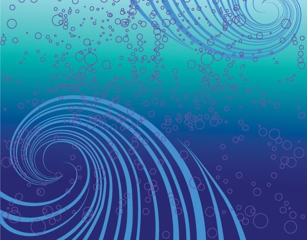 Blauer Whirlpool und Bubbletenhintergrund Vektordesign whirlpool Hintergrund design Blau Blase   