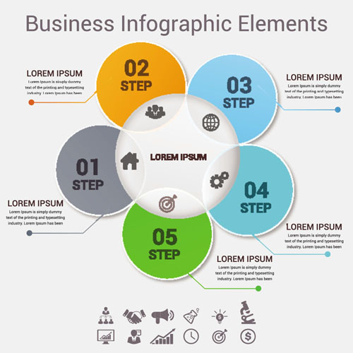 Business Infographic design créatif 3573 infographie design creative business   