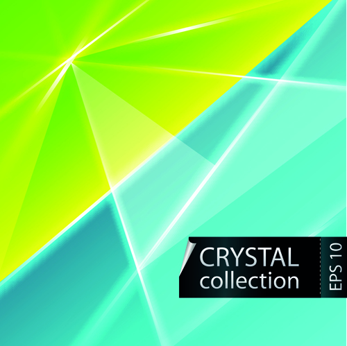 色付きのクリスタルトライアングル形状ベクトル背景01 色 背景 結晶 形状   