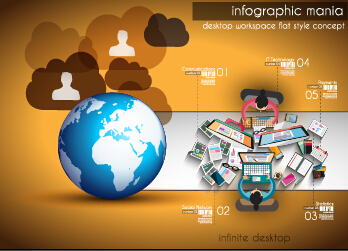 Kreative Zeitarbeit Infografik Set 06 Vector Zeitarbeit Kreativ Infografik Grafik   
