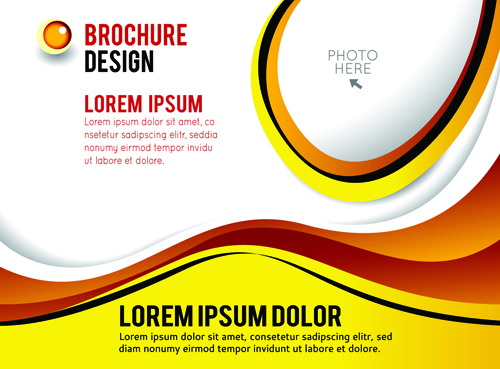 Dépliant et couverture brochure styles abstraits vecteur 06 styles flyer couverture brochure Abstrait   