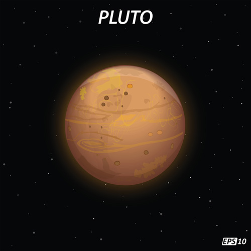 Pluto アート背景ベクトル 背景 冥王星   