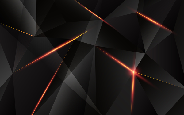 三角形のジオメトリブラックと赤の光ベクトル02 黒 赤 幾何学 光 三角形   