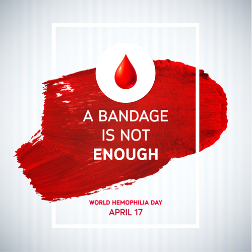 Journée mondiale de l’hémophilie affiche Vector Graphics 06 monde Hémophilie affiche   