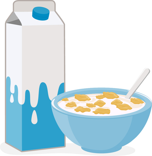 lait avec des graphiques vectoriels de céréales 01 lait graphisme céréales   