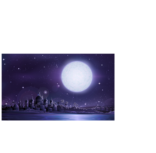 Antike Stadtnacht Uralter Nacht Hintergrund   