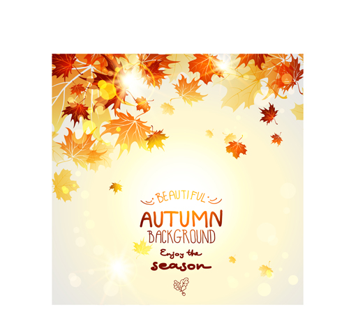 Schöne Herbstblätter Hintergrund kreative Vektor 01 Schön Kreativ Herbstblätter Herbst Blätter Hintergrund   