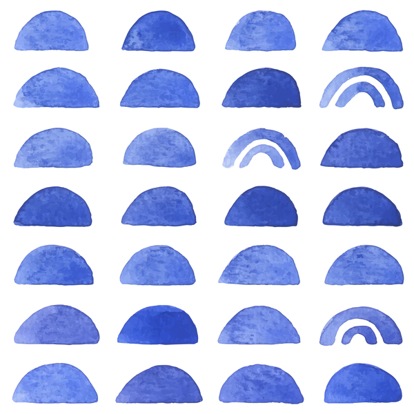 Bleu de vision aquarelle transparente motif vecteur 10 vision sans soudure motif Bleu aquarelle   