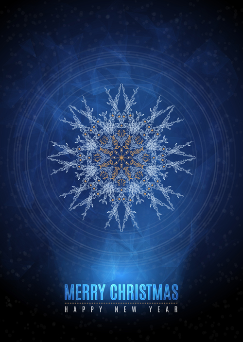 雪の結晶パターンベクトル06とクリスマスブルーの背景 青 雪片 背景 パターン クリスマス   