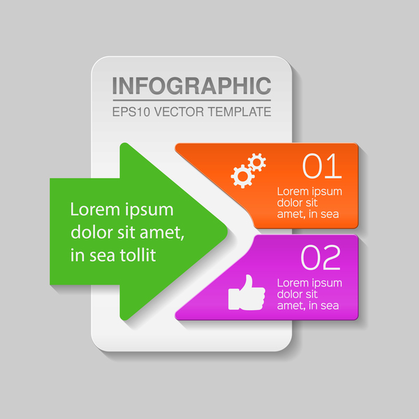 Kreative nummerierte Infografiektorvorlage 03 nummeriert Kreativ infographisch   