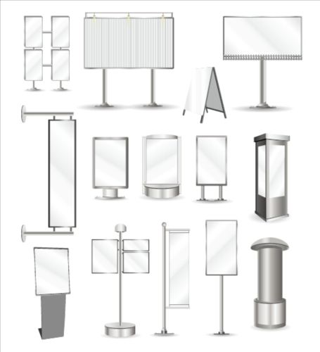 Verschiedene Displayständer Vektormaterial 01 stand display different   