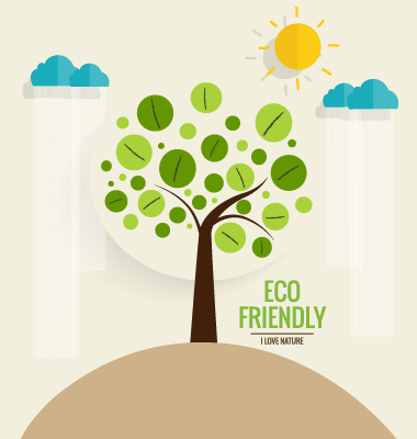 Eco friendly amour nature vecteur modèle 01 Respectueux de l’environnement nature modèle eco amour   