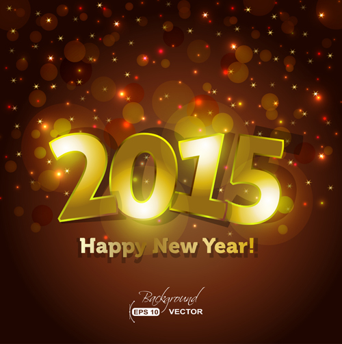 Glühendes Neujahr 2015 Urlaub Neujahr Hintergrund glowing 2015   