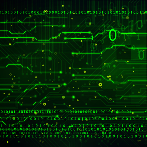 Fond vert de vecteur de données de technologie vert technologie fond vectoriel Données   