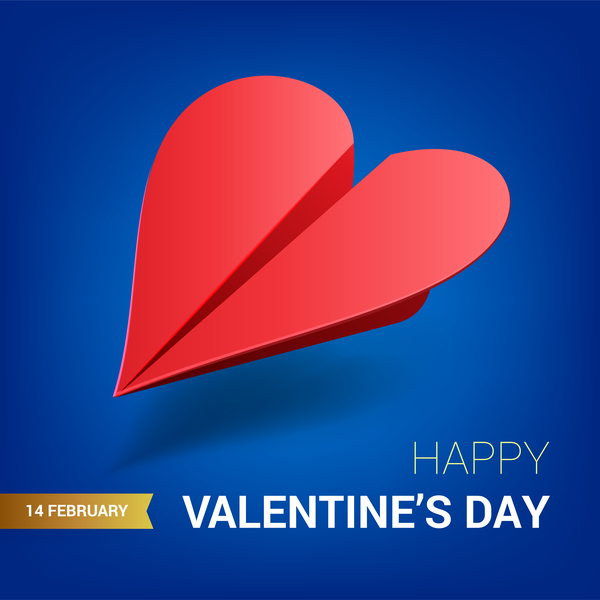 バレンタインデーカードベクトルを持つ心臓航空機05 航空機 日 心 バレンタイン カード   