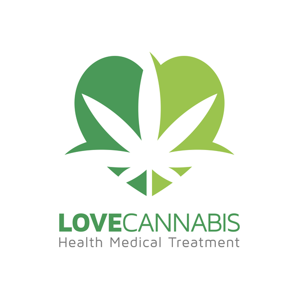 Amour cannabis logo design vecteur 01 logo Cannabis amour   