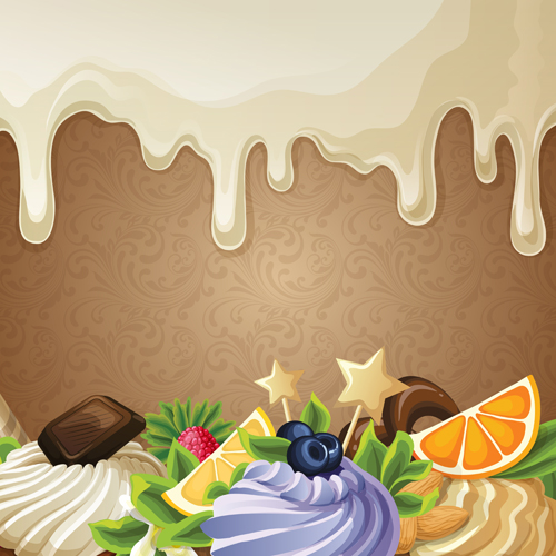 Süß mit Tropfen Schokoladenhintergrund Vektor 03 Süßes Schokolade Hintergrund   